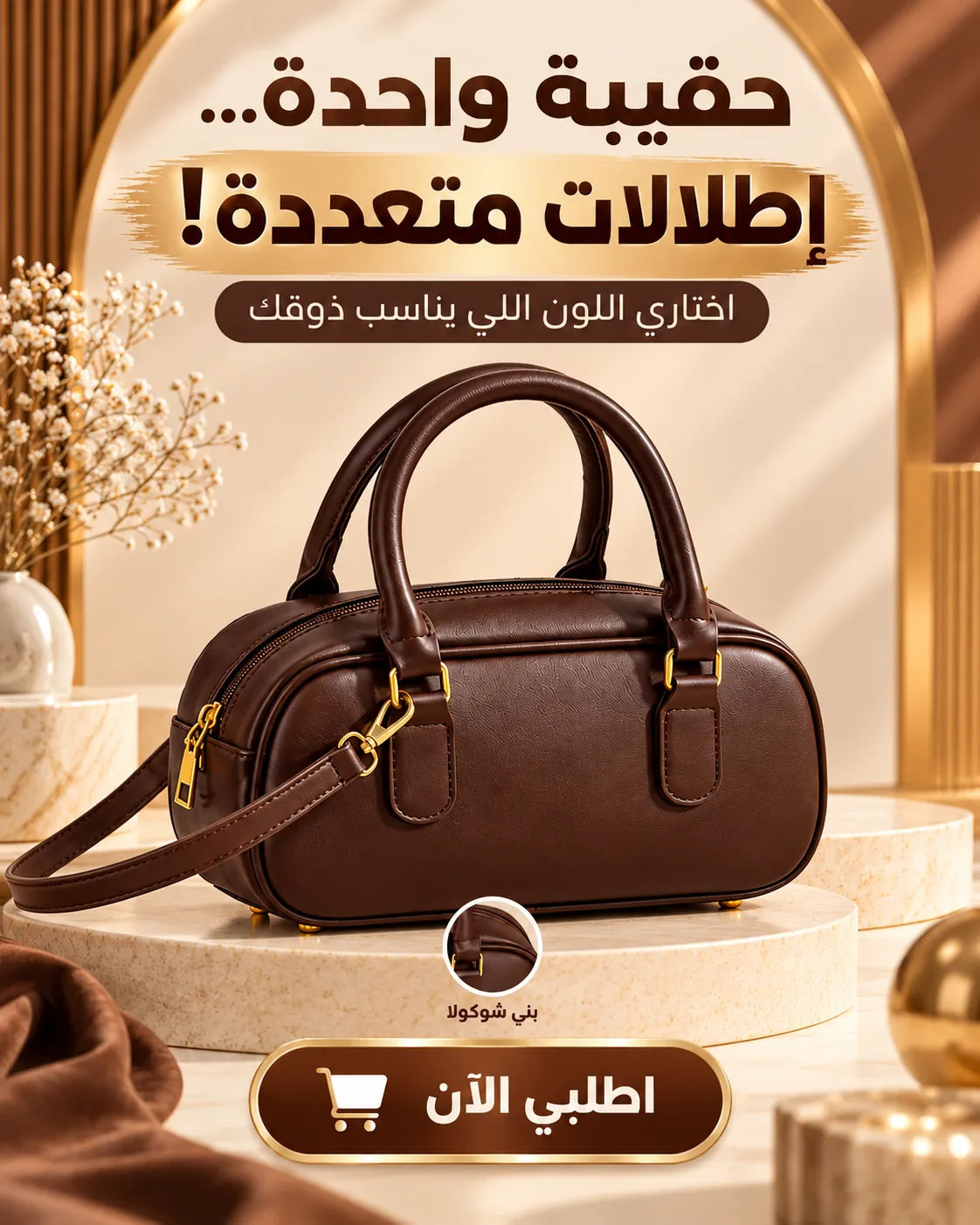 حقيبة فاخرة بالجلد